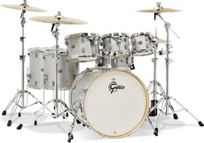 Gretsch Catalina Maple Series 7pc Shell Pack Acoustic Drum Kit - Silver Sparkle (14 8 10 12 14 16 22 Inch)